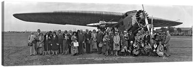 Amelia Earhart Washington DC Airfield Canvas Art Print - Airplane Art