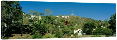 USA, California, Los Angeles, Hollywood Sign at Hollywood Hills Canvas Art Print - Hollywood
