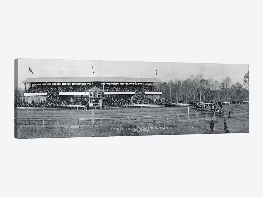 Bowie Race Track Bowie MD Opening Day Fall Meet November 13 1915 by Panoramic Images 1-piece Canvas Artwork