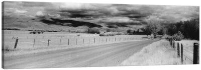 Country Road, Montana, USA Canvas Art Print - Montana Art