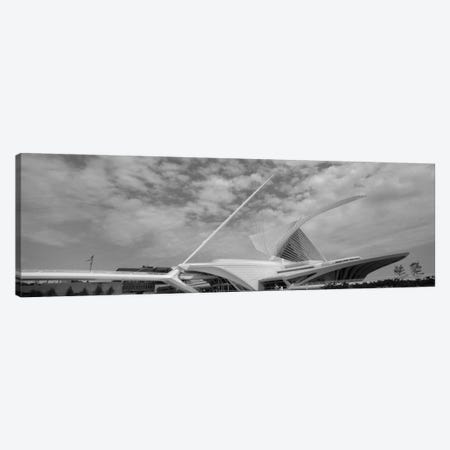 Milwaukee Art Museum In B&W, Milwaukee, Wisconsin, USA Canvas Print #PIM11156} by Panoramic Images Canvas Artwork