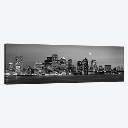 Downtown Skyline In B&W, Boston, Massachusetts, USA Canvas Print #PIM11165} by Panoramic Images Canvas Print