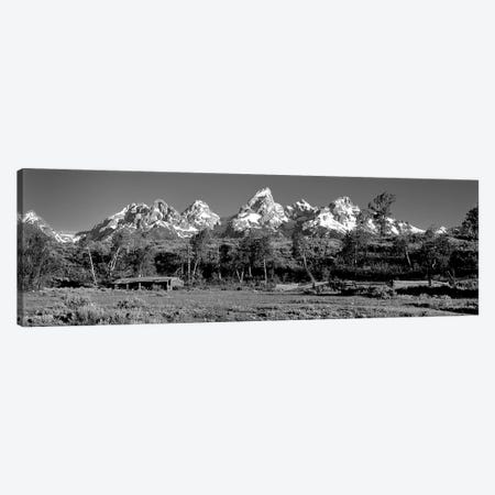 USA, Grand Teton National Park, Hut at Ranch Canvas Print #PIM11174} by Panoramic Images Canvas Art