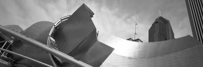 Low Angle View Of Buildings, Pritzker Pavilion, Millennium Park, Chicago, Illinois, USA by Panoramic Images canvas print