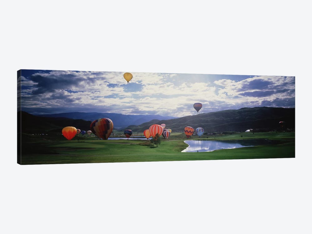 Hot Air Balloons, Snowmass, Colorado, USA by Panoramic Images 1-piece Canvas Art Print