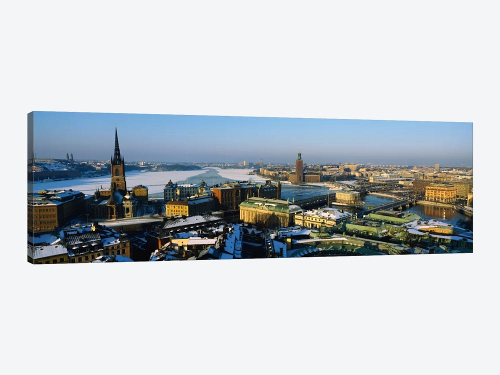 High angle view of a city, Stockholm, Sweden by Panoramic Images 1-piece Canvas Art
