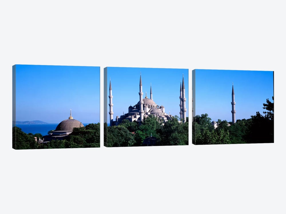 Blue Mosque Istanbul Turkey #3 by Panoramic Images 3-piece Art Print