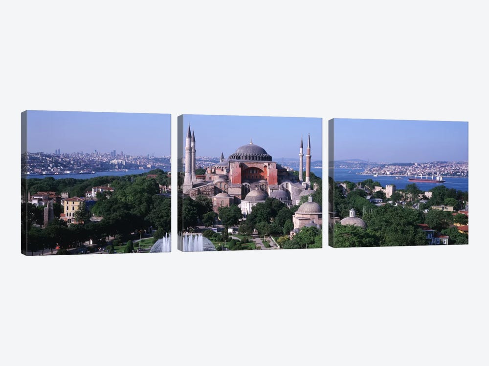 Hagia Sophia, Istanbul, Turkey by Panoramic Images 3-piece Canvas Art