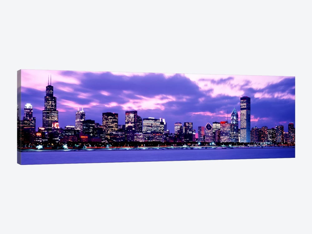 Sunset Chicago IL USA by Panoramic Images 1-piece Art Print