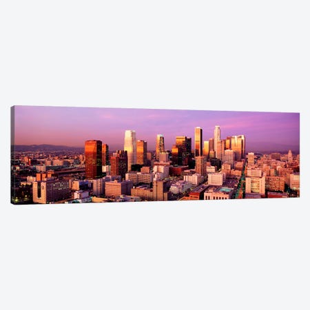 Sunset Skyline Los Angeles CA USA Canvas Print #PIM1133} by Panoramic Images Canvas Art Print