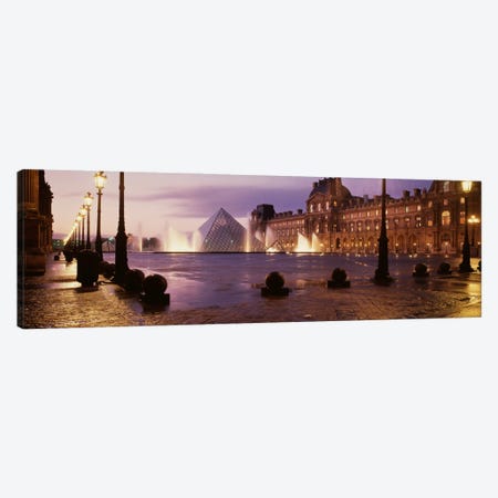 Louvre Museum Paris France Canvas Print #PIM1134} by Panoramic Images Canvas Wall Art