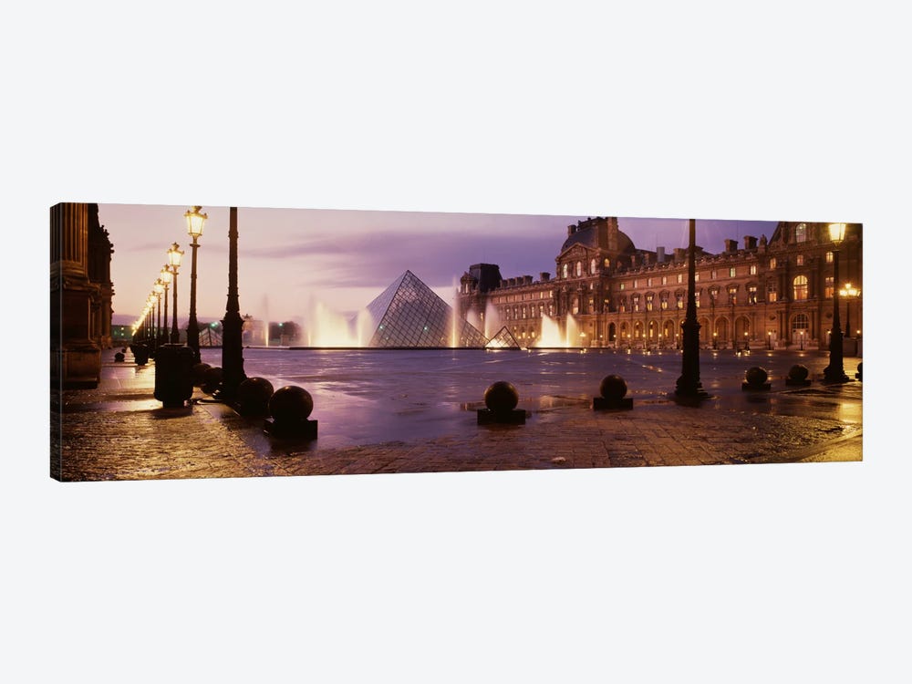 Louvre Museum Paris France by Panoramic Images 1-piece Canvas Wall Art