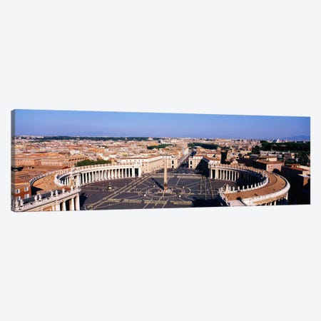 High angle view of a town, St. Peter's Square, Vatican City, Rome, Italy Canvas Print #PIM1139} by Panoramic Images Art Print