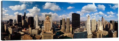 Skyline From Lake Michigan, Chicago, Illinois, USA #2 Canvas Art Print - Welcome Home, Chicago