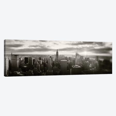 Manhattan Skyline At Sunset Canvas Wall Art by Jan Becke | iCanvas