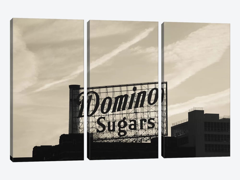 Low angle view of domino sugar sign, Inner Harbor, Baltimore, Maryland, USA by Panoramic Images 3-piece Canvas Wall Art