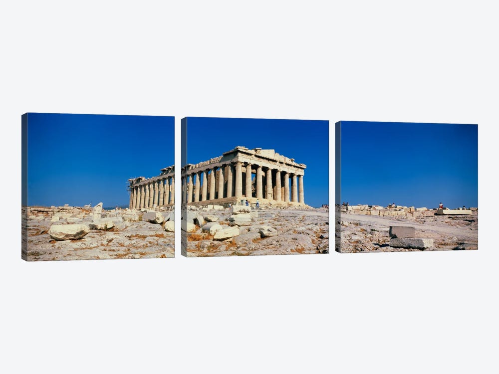 Parthenon Athens Greece by Panoramic Images 3-piece Canvas Print