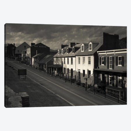 Buildings along a street, High street, Harpers Ferry National Historic Park, Harpers Ferry, West Virginia, USA Canvas Print #PIM11454} by Panoramic Images Art Print