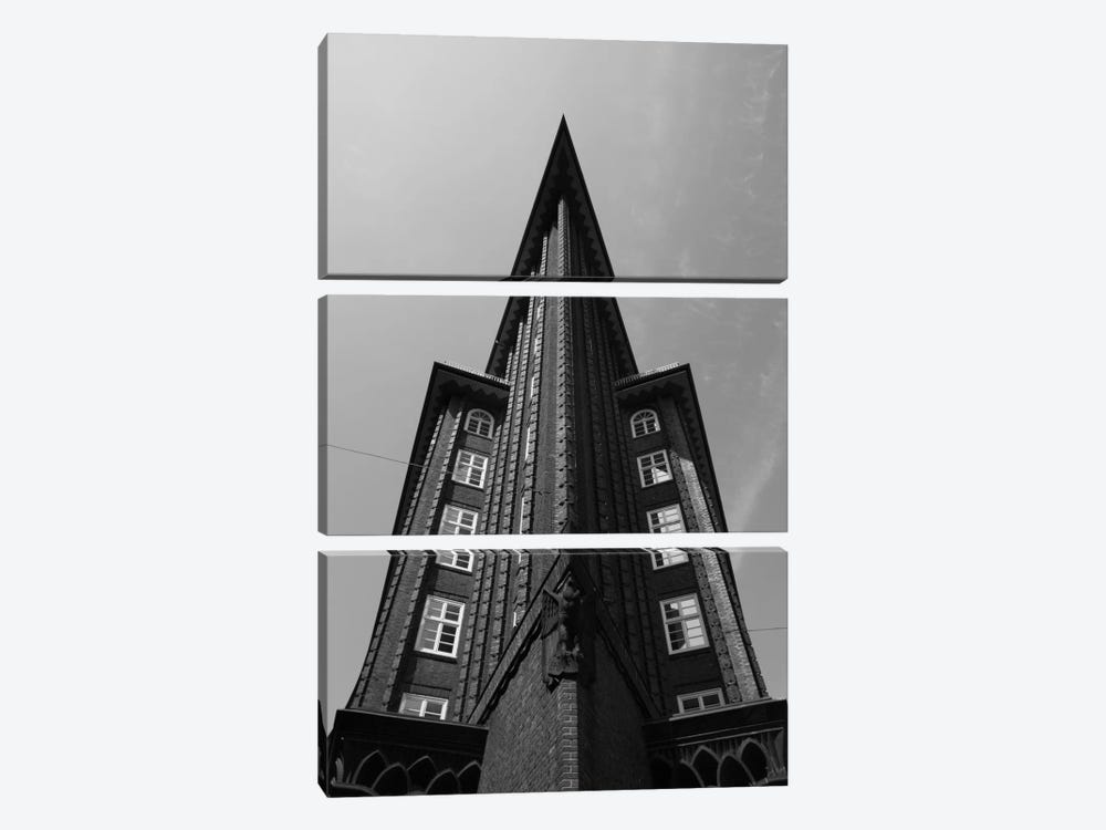 Low angle view of an office building, Chilehaus, Hamburg, Germany by Panoramic Images 3-piece Canvas Art