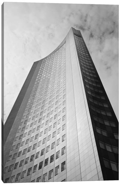 Low angle view of a building, City-Hochhaus, Leipzig, Saxony, Germany Canvas Art Print