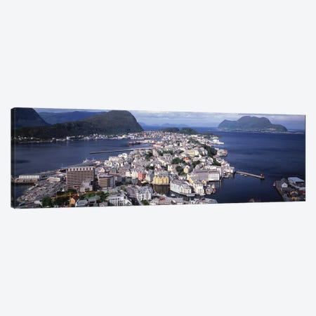 Cityscape Alesund Norway Canvas Print #PIM1149} by Panoramic Images Canvas Wall Art