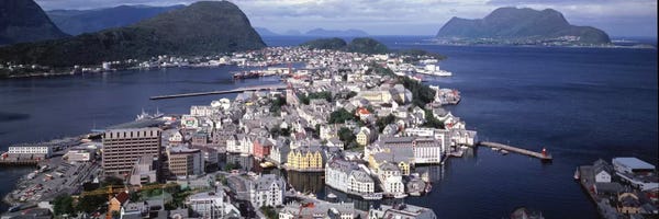 Norway: Cityscape Alesund Norway by Panoramic Images