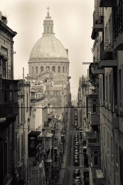 Buildings along a street 2, Triq Iz-Zekka, Valletta, Malta by Panoramic Images art print