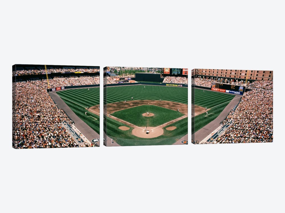 Camden Yards Baseball Field Baltimore MD by Panoramic Images 3-piece Canvas Art Print