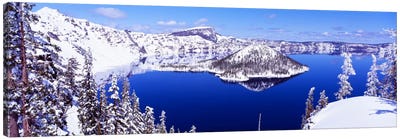 USA, Oregon, Crater Lake National Park Canvas Art Print - Panoramic Photography