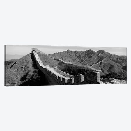 Great Wall of China (black & white) Canvas Print #PIM1164bw} by Panoramic Images Canvas Print
