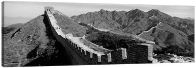 Great Wall of China (black & white) Canvas Art Print - China Art
