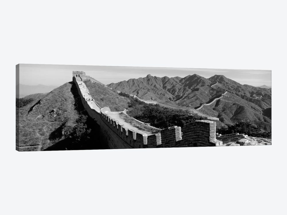 Great Wall of China (black & white) by Panoramic Images 1-piece Canvas Art