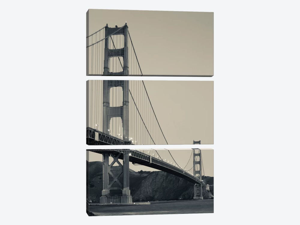 Golden Gate Bridge At Dawn, San Francisco, California, USA by Panoramic Images 3-piece Canvas Art