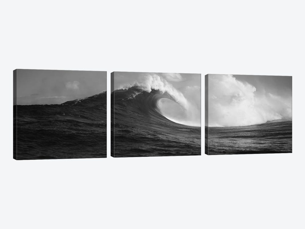 Waves in the sea, Maui, Hawaii, USA by Panoramic Images 3-piece Canvas Print