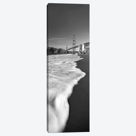Suspension bridge across a bay, Golden Gate Bridge, San Francisco Bay, San Francisco, California, USA Canvas Print #PIM11720} by Panoramic Images Canvas Artwork