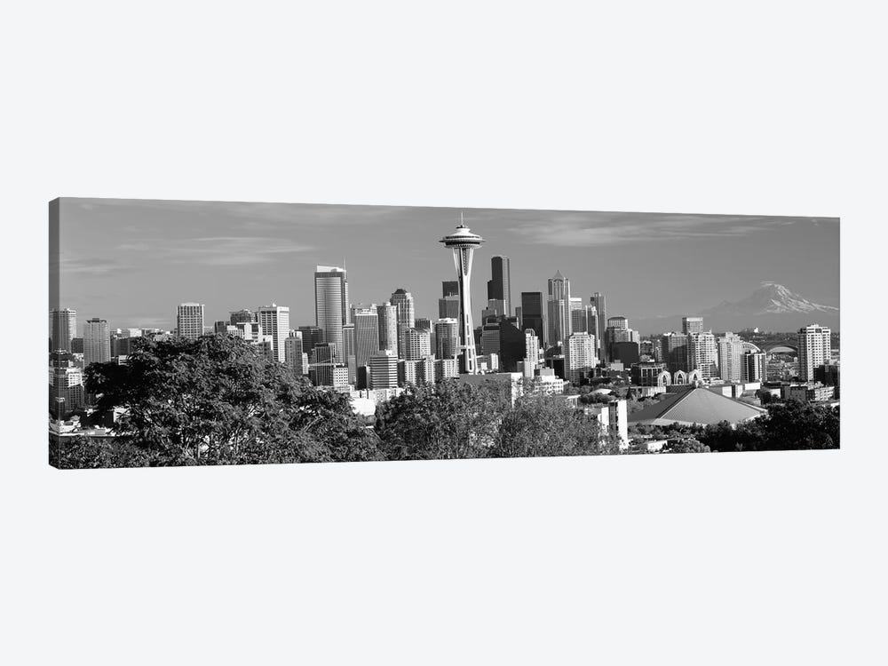 City viewed from Queen Anne Hill, Space Needle, Seattle, King County, Washington State, USA 2010 by Panoramic Images 1-piece Art Print