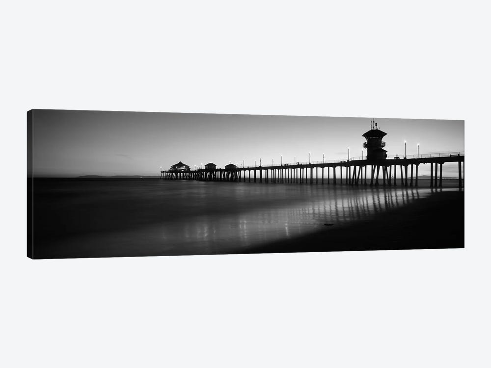 Pier in the sea, Huntington Beach Pier, Huntington Beach, Orange County, California, USA by Panoramic Images 1-piece Canvas Art Print
