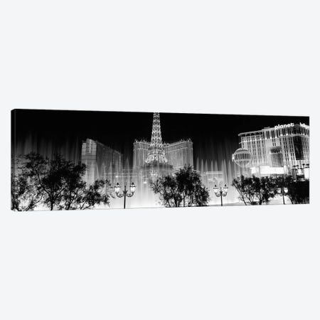 Hotels in a city lit up at night, The Strip, Las Vegas, Nevada, USA Canvas Print #PIM11739} by Panoramic Images Canvas Print