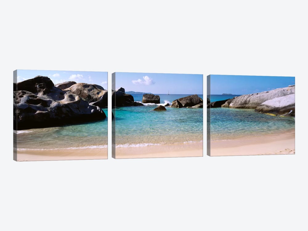 Tidal Pool, The Baths, Virgin Gorda, British Virgin Islands by Panoramic Images 3-piece Canvas Print