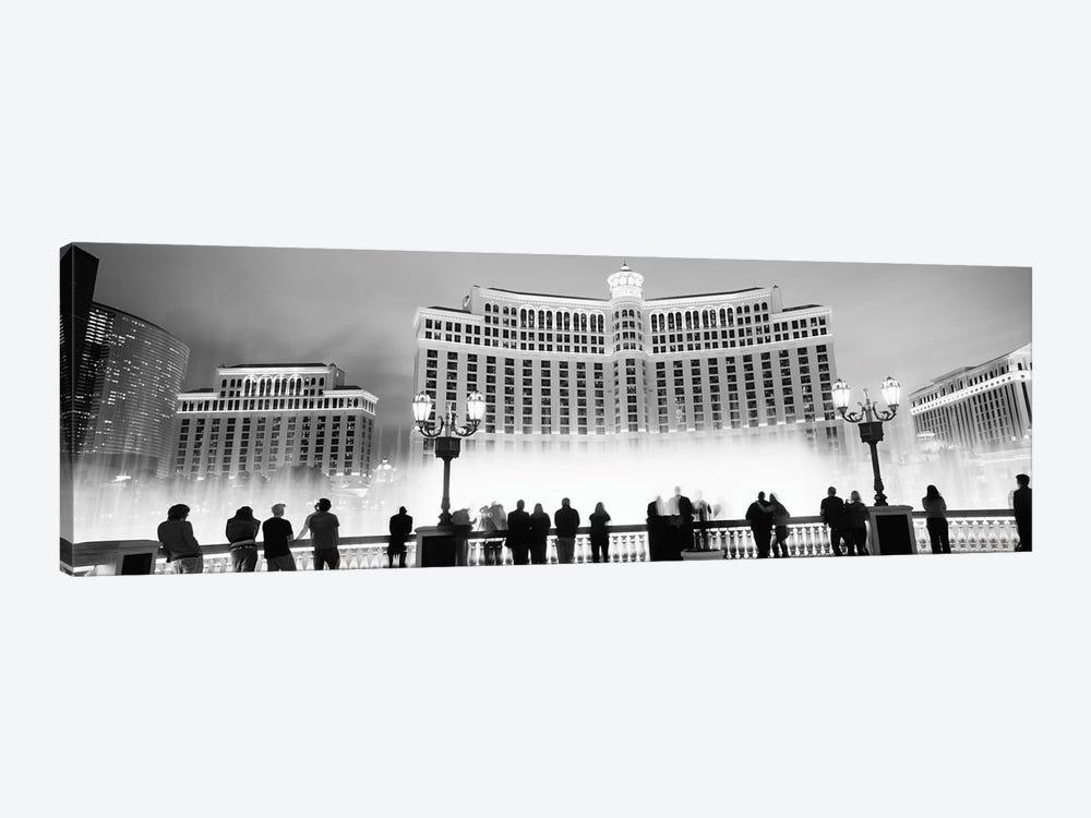 Hotel lit up at night, Bellagio Resort And Casino, The Strip, Las Vegas, Nevada, USA by Panoramic Images 1-piece Art Print