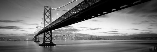 San Francisco: Twilight, Bay Bridge, San Francisco, California, USA by Panoramic Images