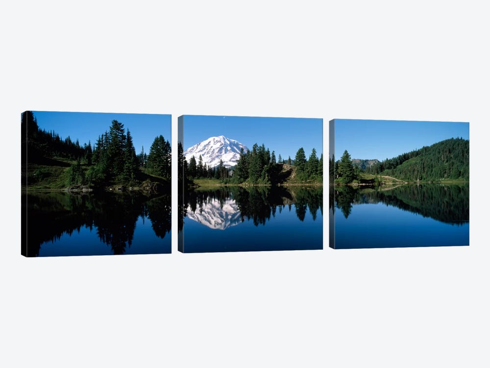 Eunice Lake Mt Rainier National Park WA USA by Panoramic Images 3-piece Canvas Print
