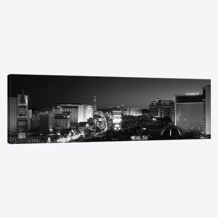 Buildings Lit Up At Night, Las Vegas, Nevada, USA Canvas Print #PIM11795} by Panoramic Images Canvas Artwork