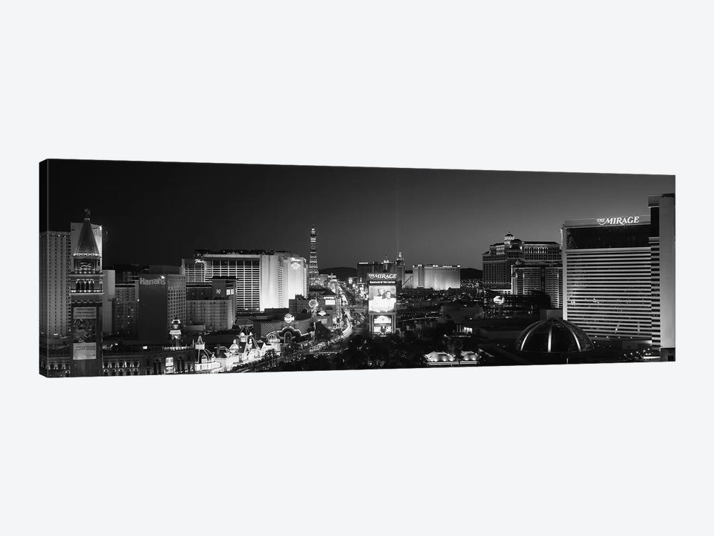 Buildings Lit Up At Night, Las Vegas, Nevada, USA by Panoramic Images 1-piece Art Print