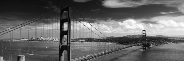 Golden Gate Bridge: Bridge Over A River, Golden Gate Bridge, San Francisco, California, USA by Panoramic Images