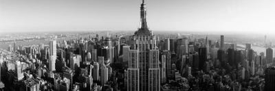 Aerial view of a cityscape 2, Empire State Building, Manhattan, New York City, New York State, USA by Panoramic Images framed canvas print