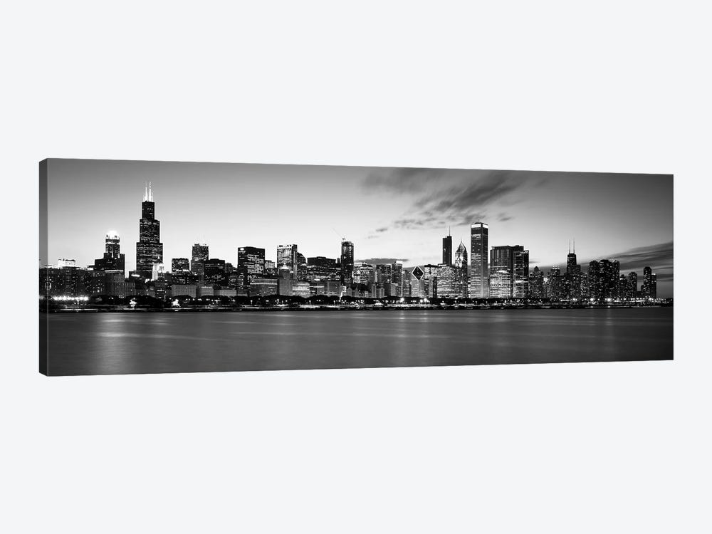 Buildings at the waterfront, Lake Michigan, Chicago, Cook County, Illinois, USA by Panoramic Images 1-piece Canvas Print
