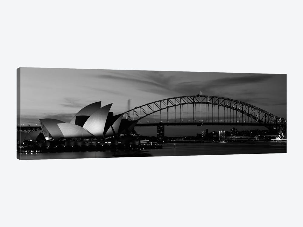 Sydney Harbour In B&W, Sydney, New South Wales, Australia by Panoramic Images 1-piece Canvas Print