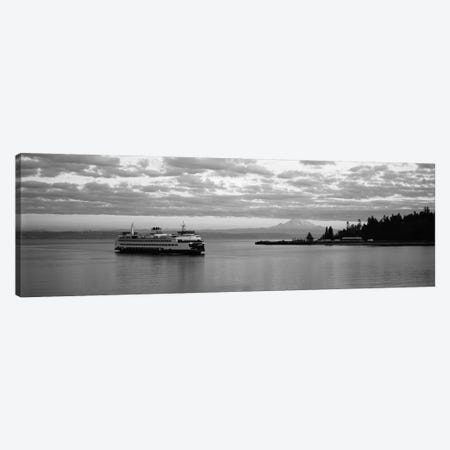 Ferry in the sea, Bainbridge Island, Seattle, Washington State, USA Canvas Print #PIM11871} by Panoramic Images Canvas Artwork