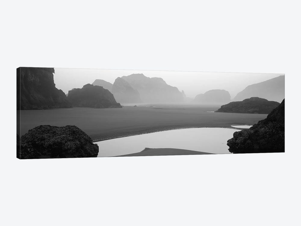 Panoramic view of the ocean, Pacific Ocean, Bandon State Natural Area, Bandon, Oregon, USA by Panoramic Images 1-piece Canvas Print